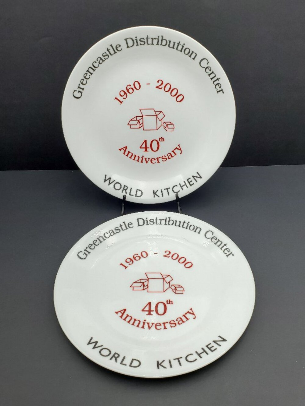 Corelle Greencastle Distribution Center 40th Anniversary Collector Plates